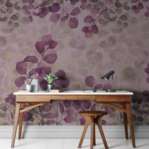 Panoramic wallpaper Eucalyptus leaves - Collection Noëmie Krey - Acte-Deco