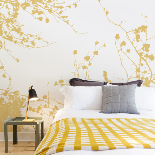 Panoramic wallpaper Graphic branches - Acte-Deco Collection - Acte-Deco