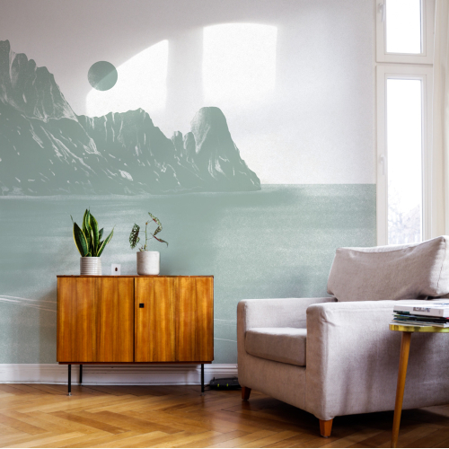 Panoramic wallpaper Seaside landscape - Collection Studio Romiche - Acte-Deco