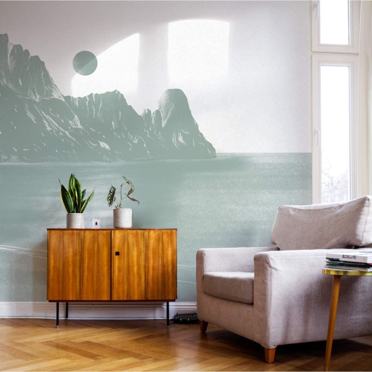 Panoramic wallpaper Seaside landscape - Collection Studio Romiche - Acte-Deco