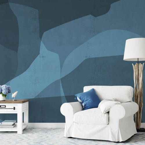 Panoramic wallpaper Abstract landscape - Collection Michela Maranzana - Acte-Deco