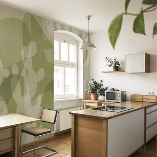 Panoramic wallpaper Graphic cactus - Michela Maranzana Collection - Acte-Deco