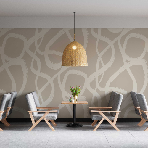 Panoramic wallpaper abstract line - Collection MMdesigner - Acte-Deco