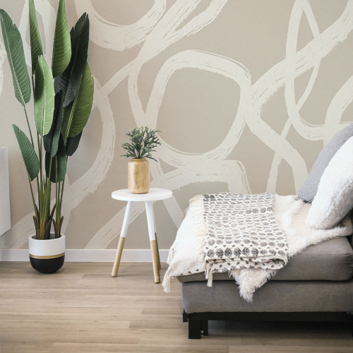 Panoramic wallpaper abstract line - Collection MMdesigner - Acte-Deco