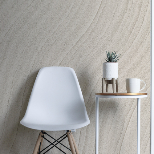 Panoramic wallpaper with textured material effect - Collection Alice Asset - Acte-Deco