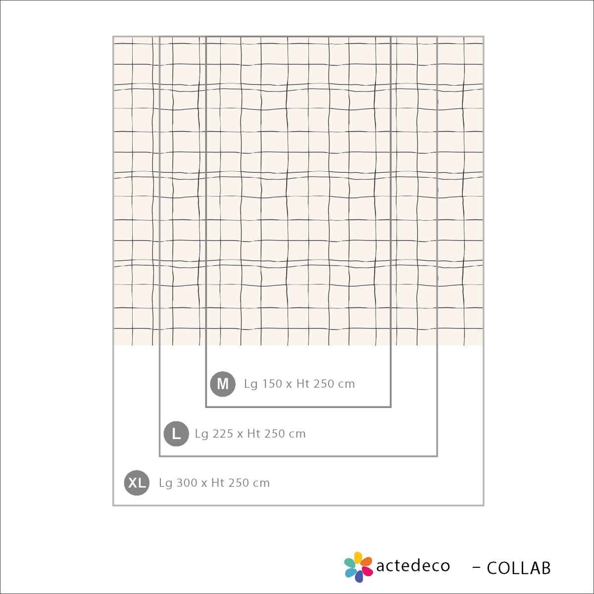 Carta da parati panoramica geometrica - Collezione Émilie GAUVRIT Acte-Deco