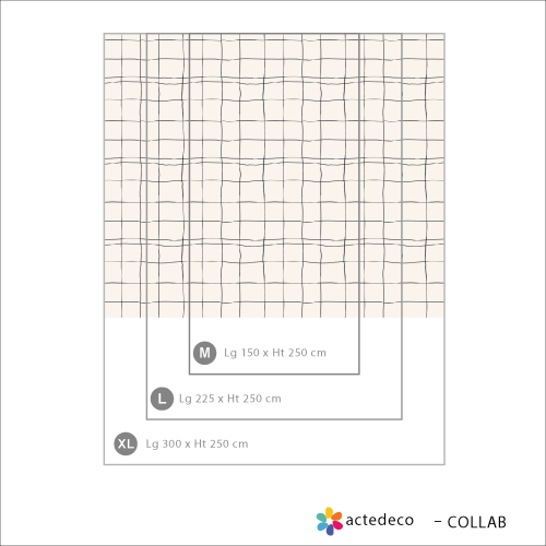 Geometrische Panorama-Tapete - Kollektion Émilie GAUVRIT - Acte-Deco