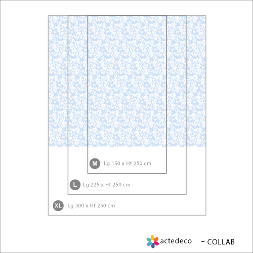 Papel pintado panorámico floral Peonías - Colección Émilie GAUVRIT Acte-Deco