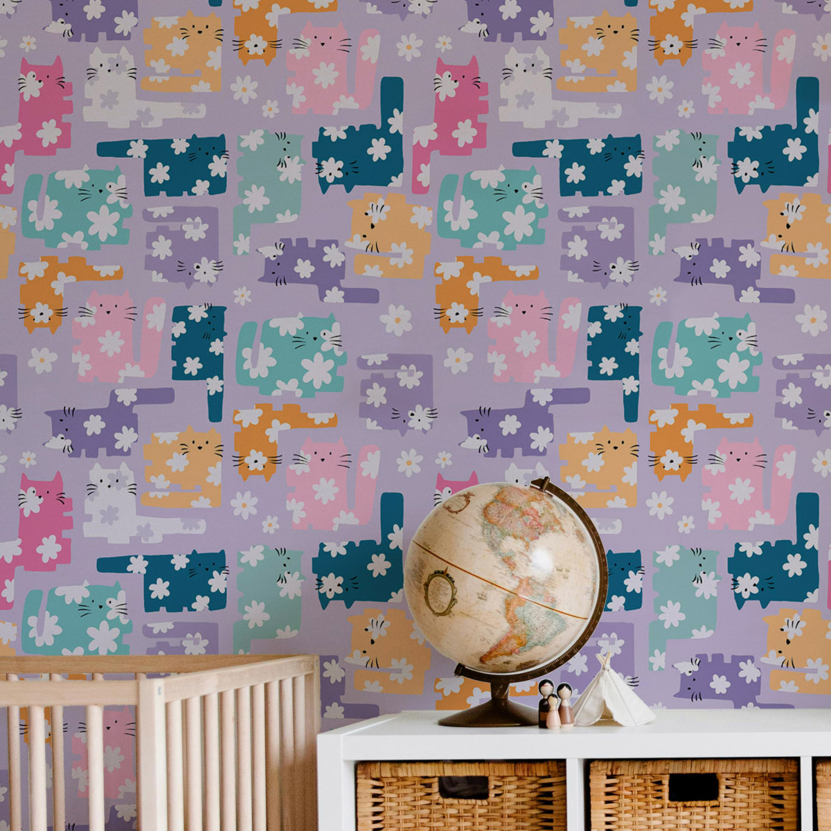 Panoramic children's wallpaper - Collection Émilie GAUVRIT - Acte-Deco