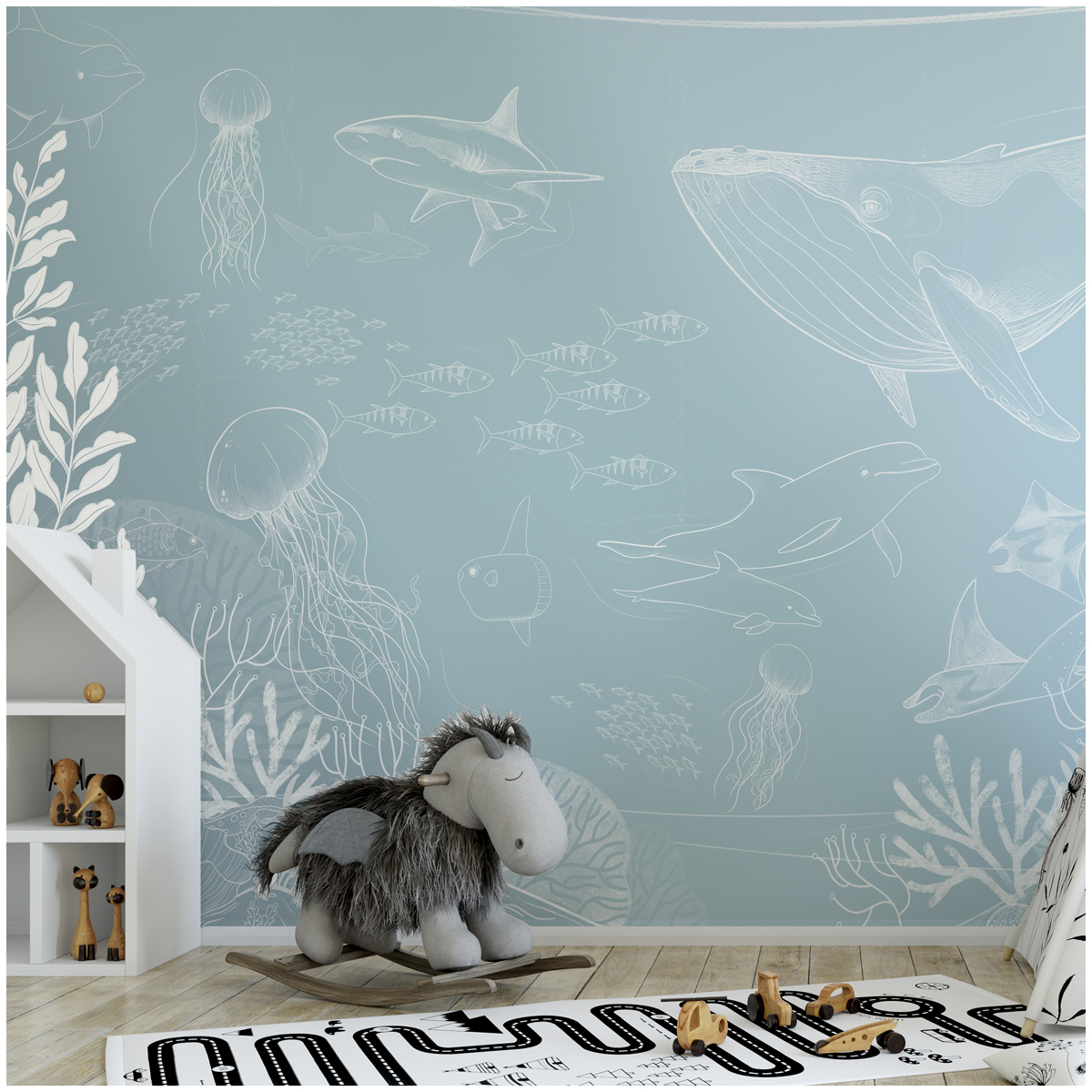 Panoramic Ocean wallpaper - Collection Emmanuelle Colin - Acte-Deco