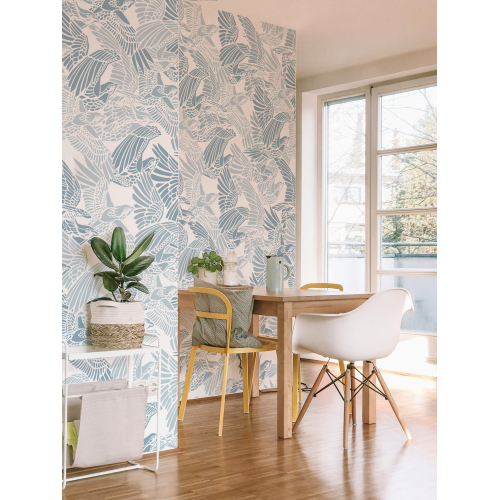 Panoramic wallpaper with a flock of birds - Collection Alex & Marine - Acte-Deco