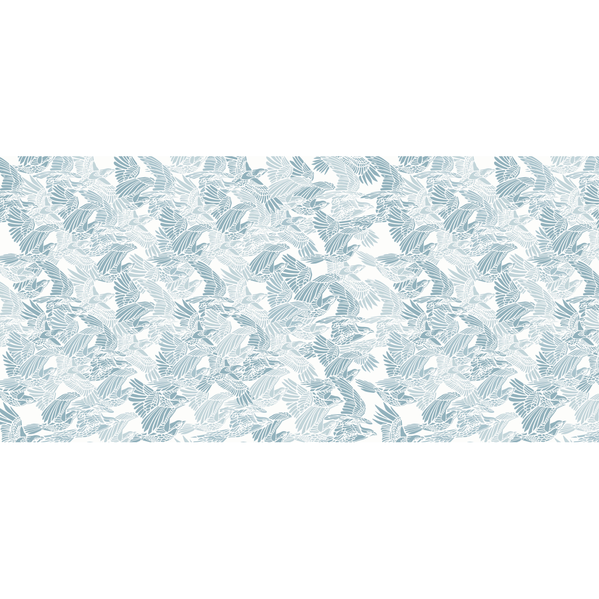 Panoramatapete mit einem Vogelschwarm - Alex & Marine Collection - Acte-Deco