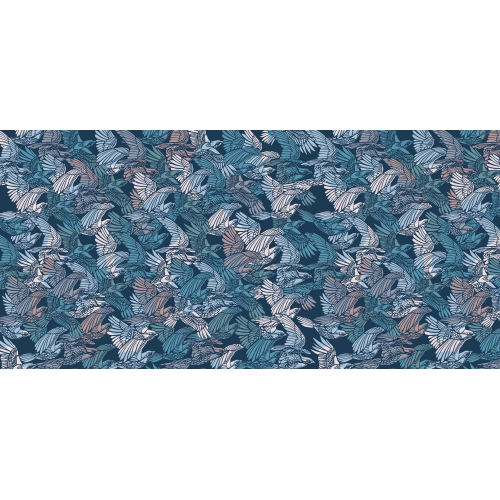 Panoramic wallpaper with a flock of birds - Collection Alex & Marine - Acte-Deco