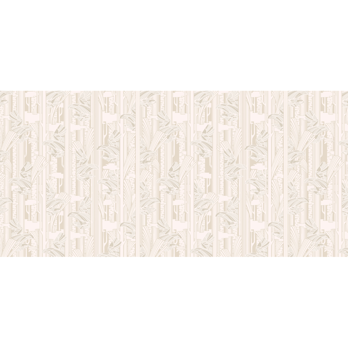 Panoramic wallpaper with bird pattern - Collection Alex & Marine - Acte-Deco