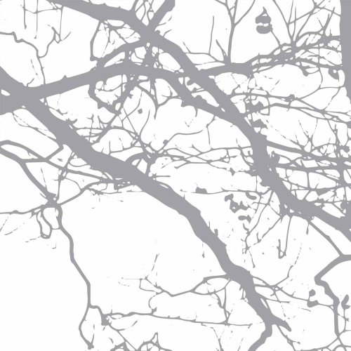 Abstract branch panoramic wallpaper is a timeless decor that remains graphic and elegant - Collection Acte-Deco