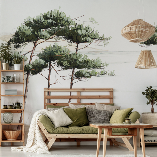 Panoramic Pines of the Basin wallpaper - Collection Casa Luci - Acte-Deco