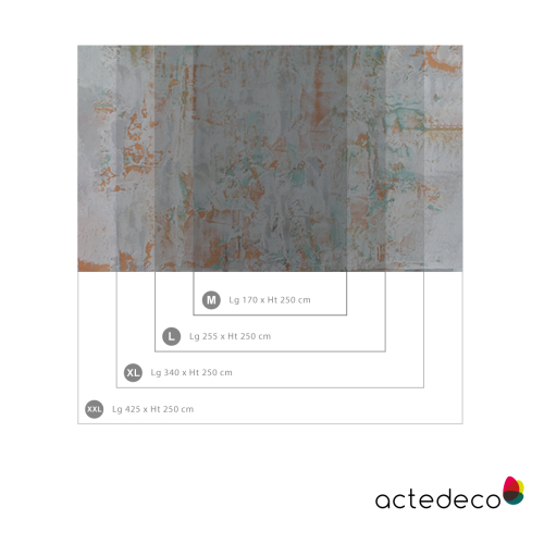 Panoramic orange wallpaper | Mexico | Acte-Deco