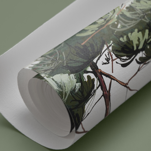 Papel pintado no tejido ACTE-DECO, limpiable, liso, mate, 150 g, sin PVC, para encolar,