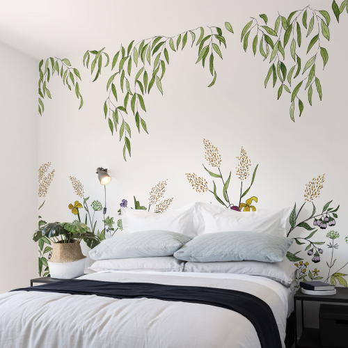 Panoramic wallpaper canopy vegetation - Collection Axelle Design - Acte-Deco