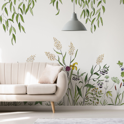 Panoramic wallpaper canopy vegetation - Collection Axelle Design - Acte-Deco