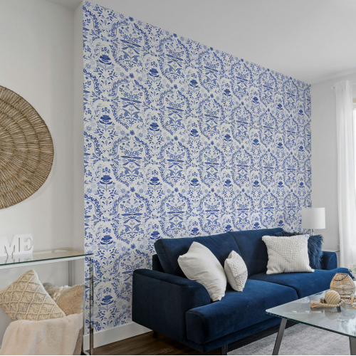 Papel pintado panorámico con motivos mediterráneos - Colección Émilie GAUVRIT Acte-Deco