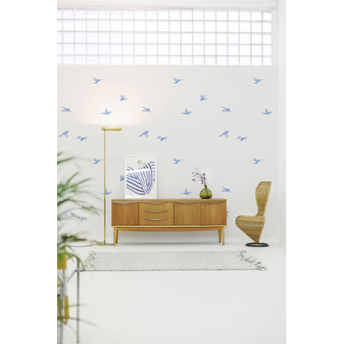 Panoramic wallpaper swallows birds - Collection Émilie GAUVRIT - Acte-Deco