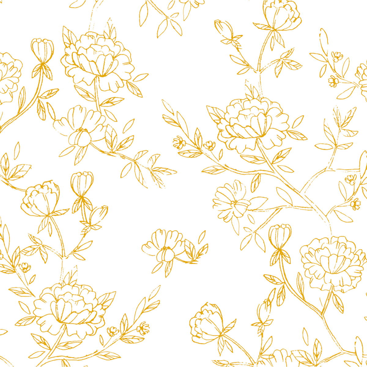 Panoramic wallpaper Peonies - Collection Émilie GAUVRIT - Acte-Deco