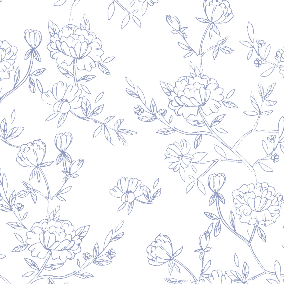 Panoramic wallpaper Peonies - Collection Émilie GAUVRIT - Acte-Deco