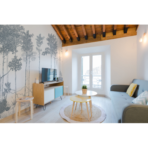 Panoramic wallpaper forest landscape - Lulu au crayon Collection - Acte-Deco