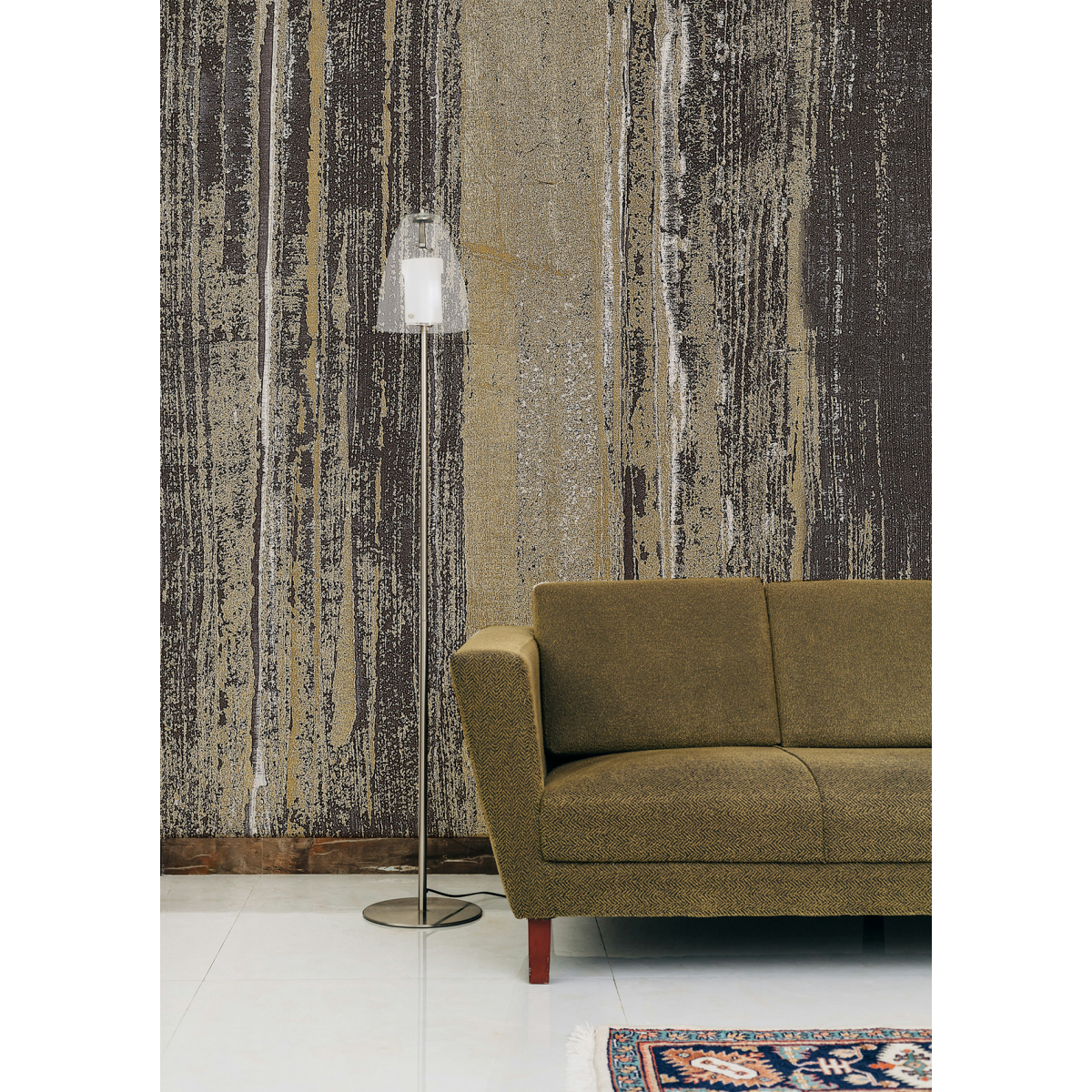 Panoramic Wallpaper with Material Effect - Collection Alice Asset - Acte-Deco