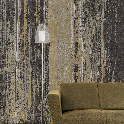 Panoramic Wallpaper with Material Effect - Collection Alice Asset - Acte-Deco