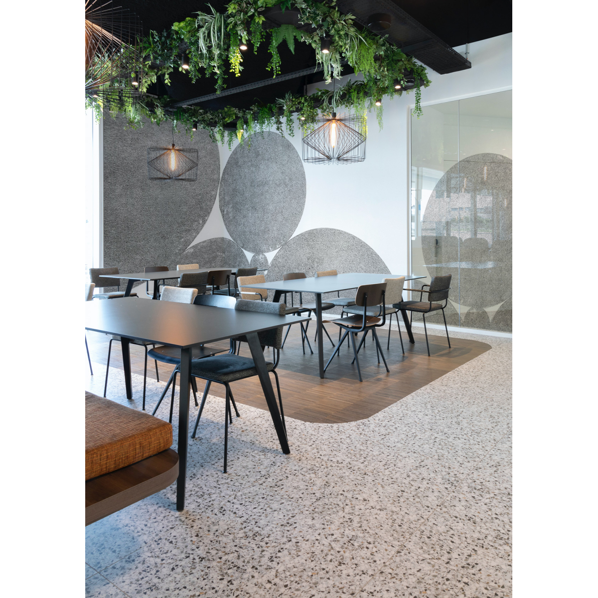 Concrete Bubbles panoramic wallpaper - Collection - Acte-Deco