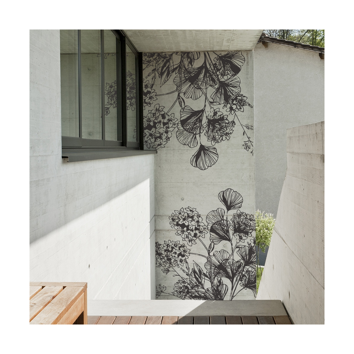 Blumendekor für den Außenbereich | Geometric Petals | Acte-Deco