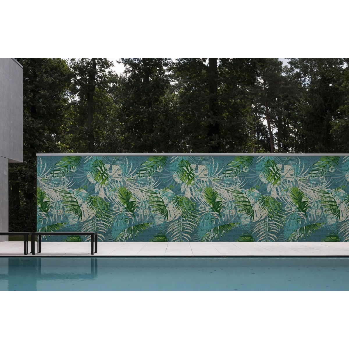 Outdoor Decor - Tropical green leaves