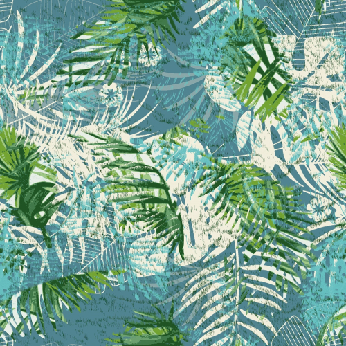 Outdoor Decor - Tropical green leaves