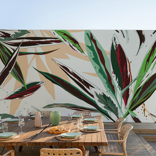 Colorful leaves exterior decor - UV-resistant